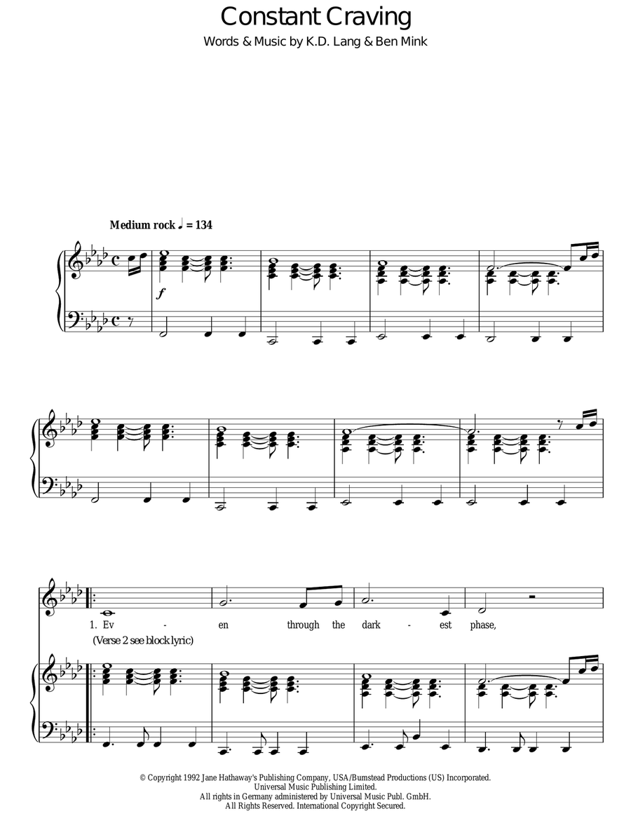 Constant Craving Voice scores gallery preview page 1