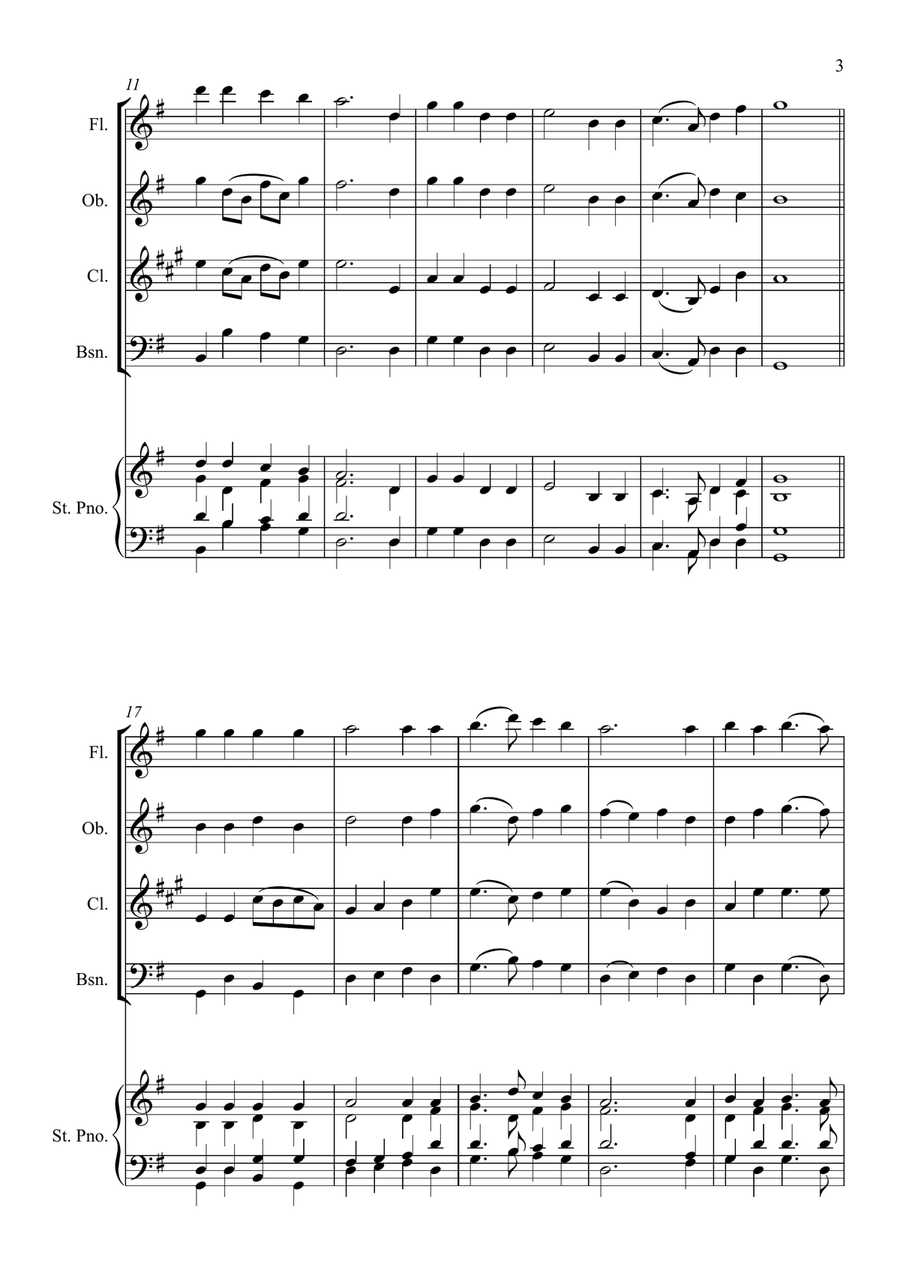 We Plough the Fields and Scatter Small Ensemble scores gallery preview page 3