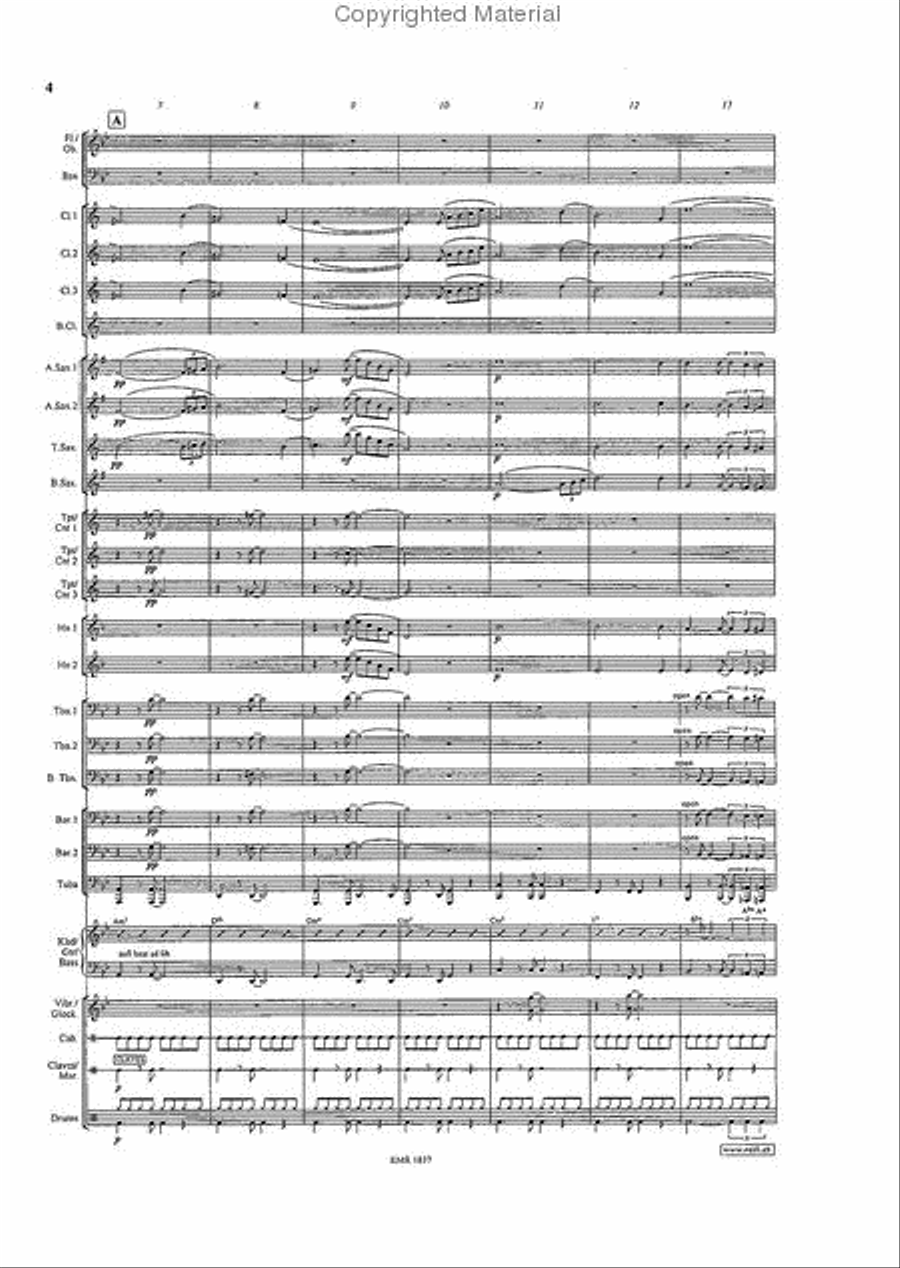The Shadow Of Your Smile Concert Band scores gallery preview page 4