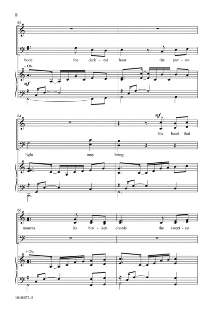My Burden Is Light 4-Part scores gallery preview page 8