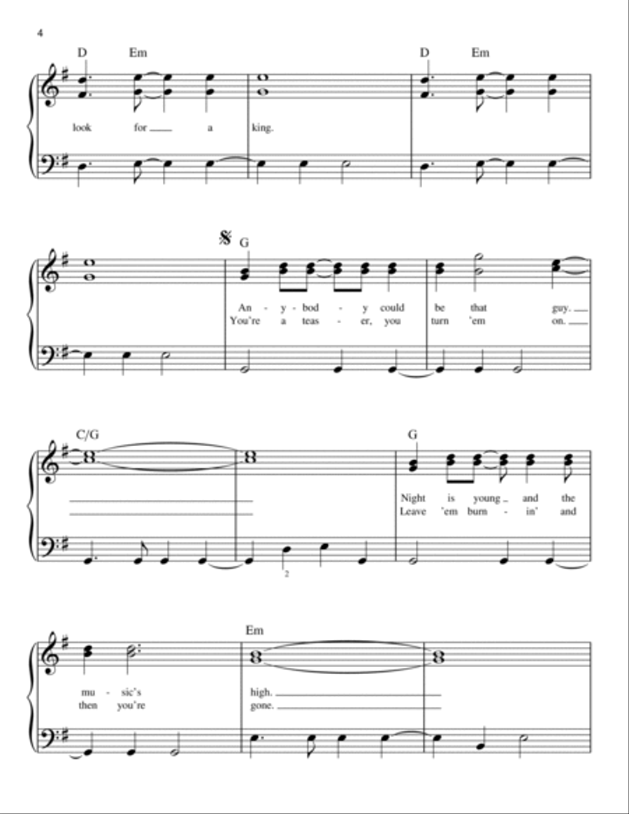 Dancing Queen Dancing Queen Easy Piano scores gallery preview page 4