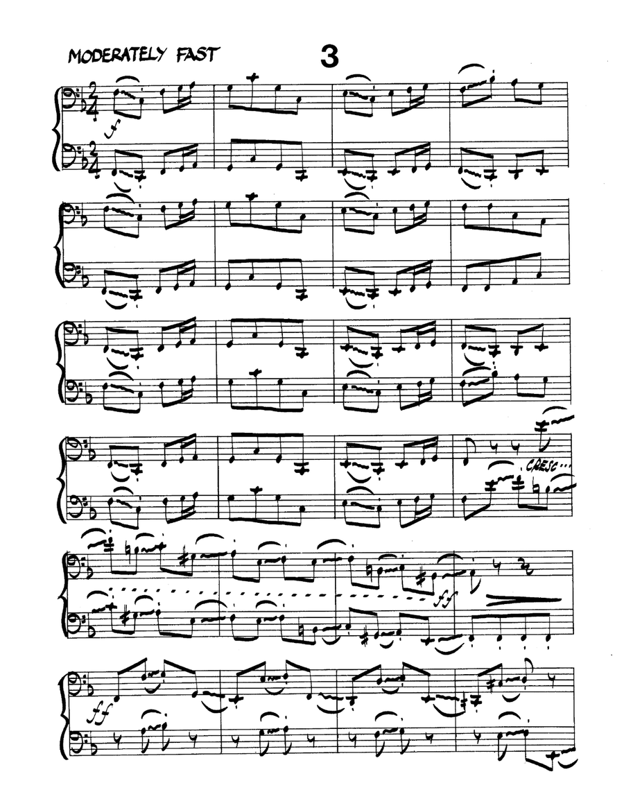 Ten Duets for Bass Trombone or Tuba Brass Duet scores gallery preview page 6