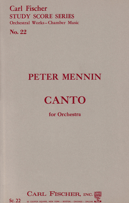 Canto For Orchestra