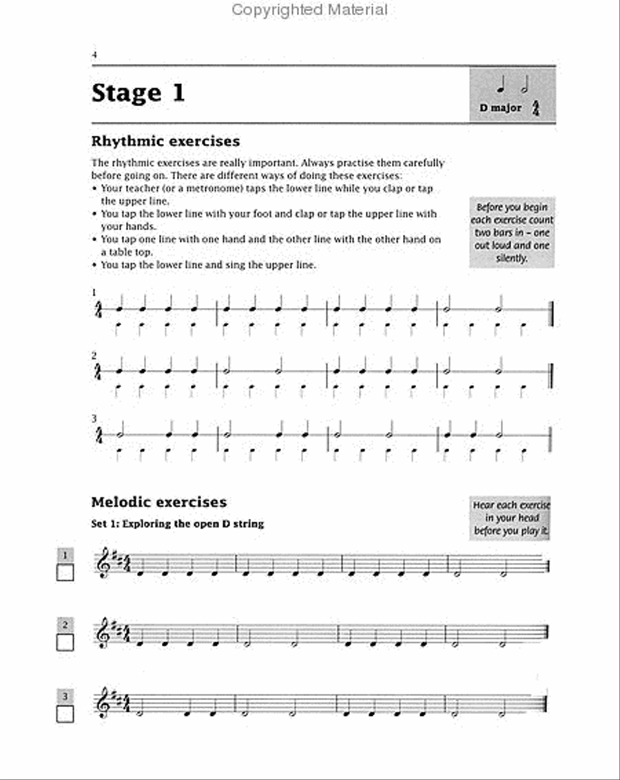 Improve Your Sight-reading! Violin, Level 1 Violin scores gallery preview page 3