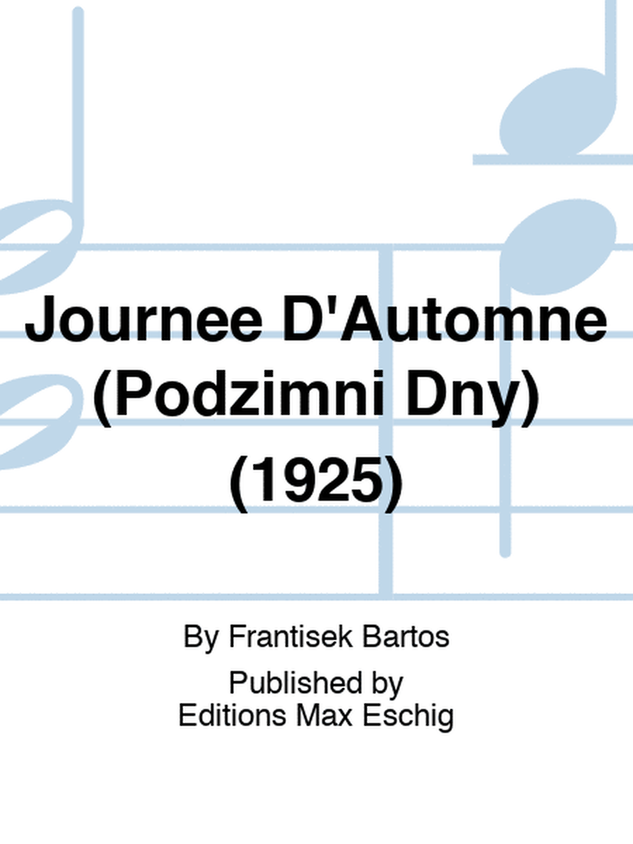 Journee D'Automne (Podzimni Dny) (1925)
