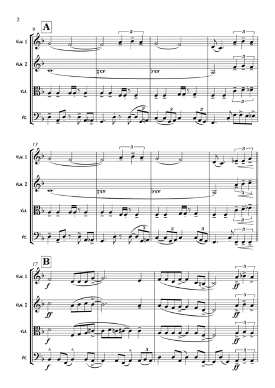 Isn't She Lovely String Quartet scores gallery preview page 2