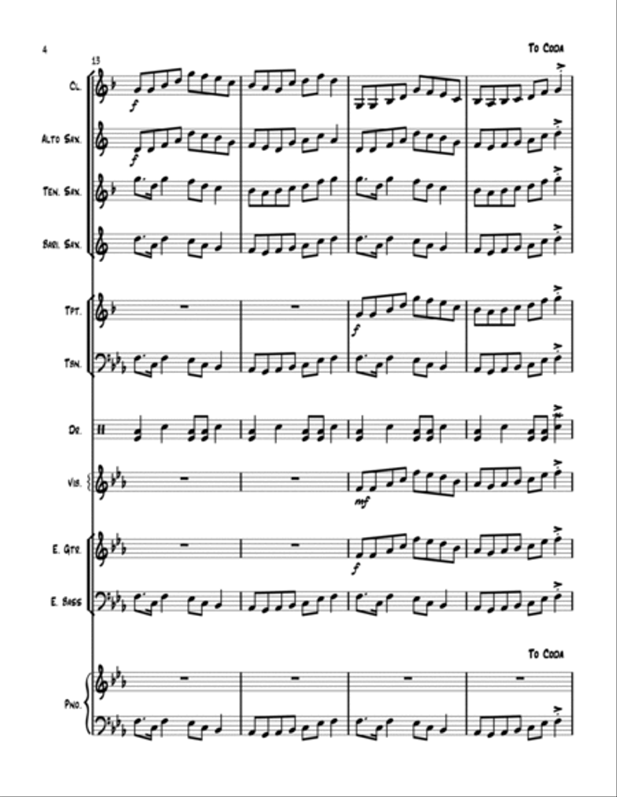 Night Groove Jazz Ensemble scores gallery preview page 5