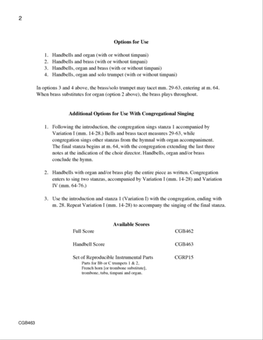 Angels from the Realms of Glory (Handbell Score) Handbell Choir scores gallery preview page 2