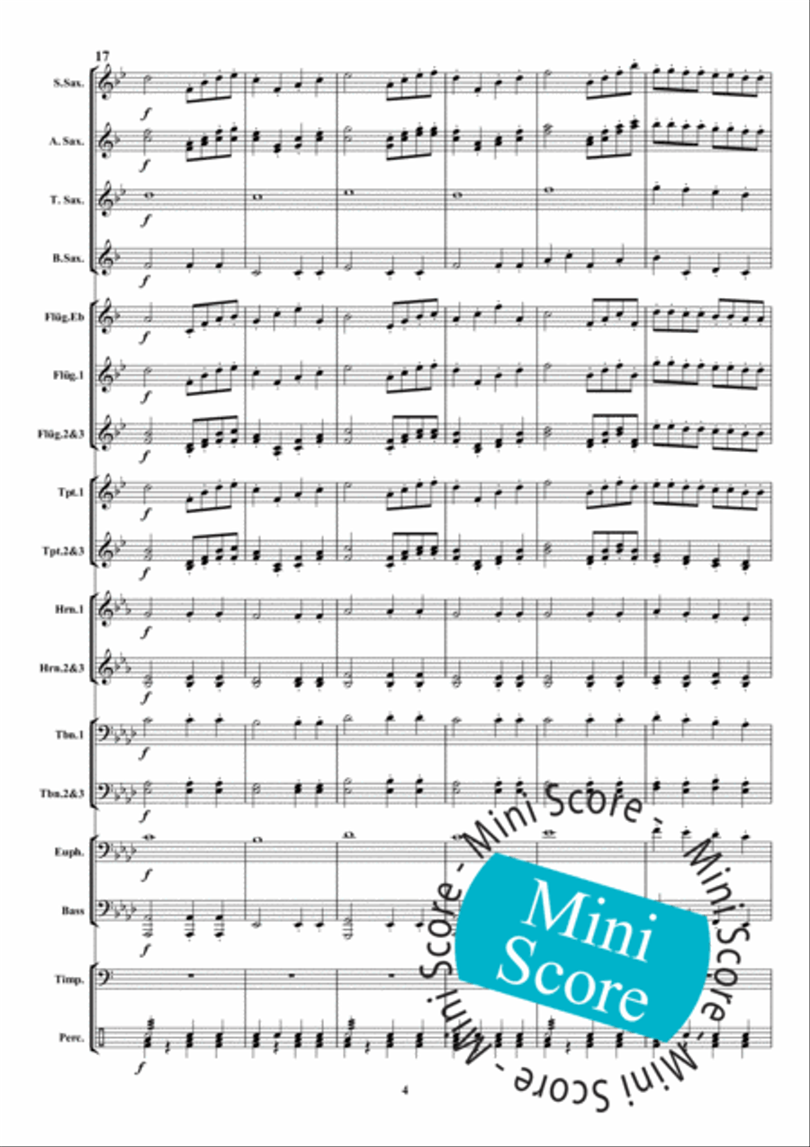 Danse des Sauvages Fanfare Band scores gallery preview page 10