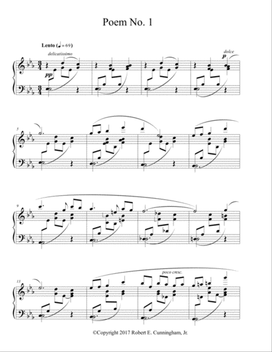 Poem No. 1 for Piano Piano Solo scores gallery preview page 2