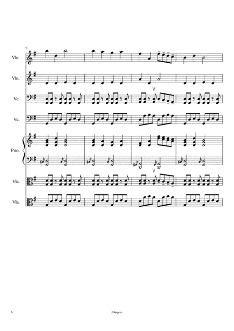 1st Finger Boogie 1st Finger Boogie String Quartet scores gallery preview page 6
