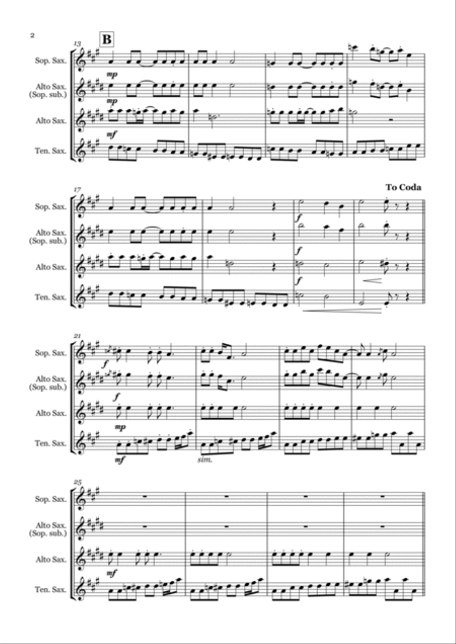 Lady Madonna Woodwind Trio scores gallery preview page 2