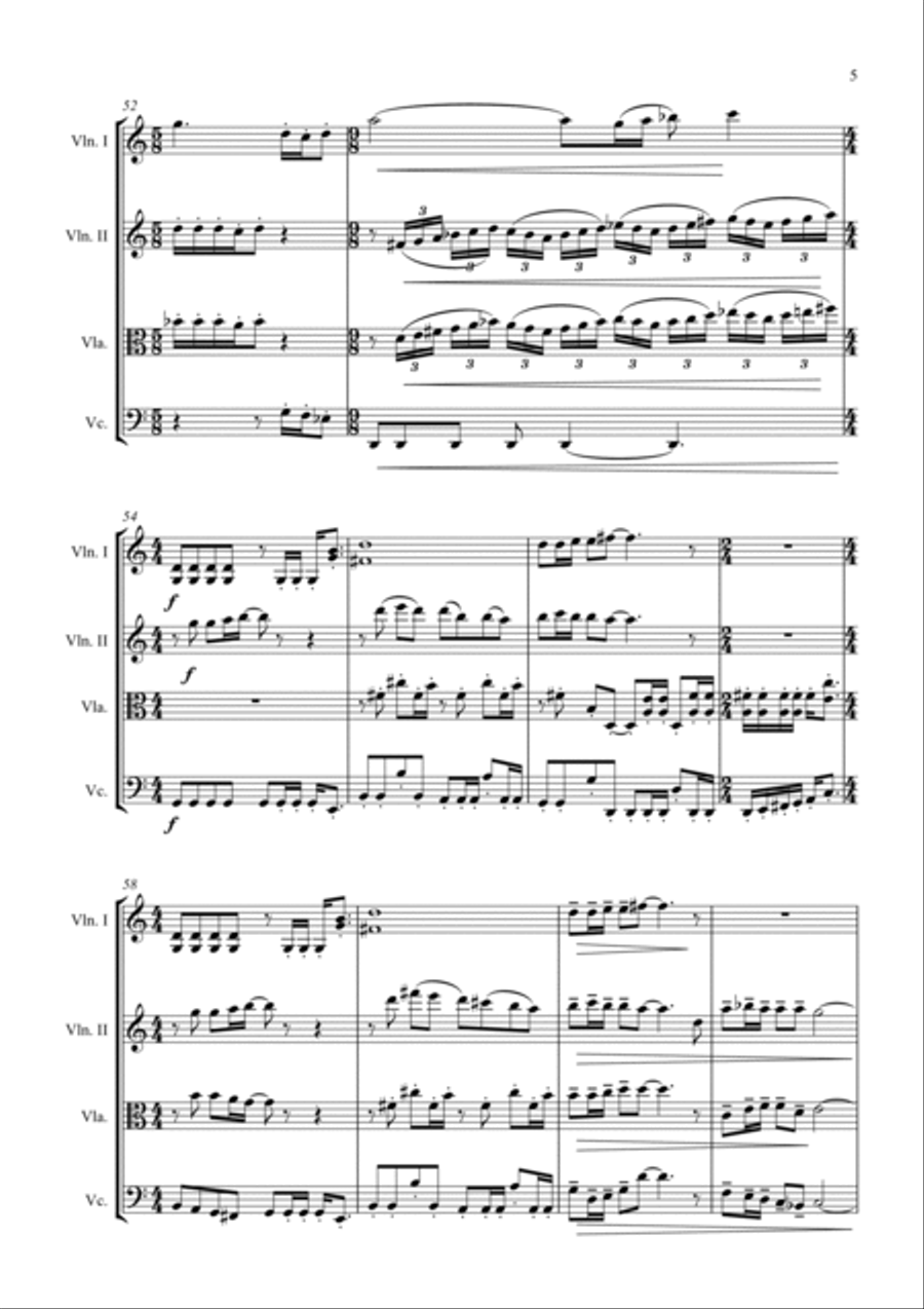 The Prophet's Song The Prophet's Song String Quartet scores gallery preview page 5