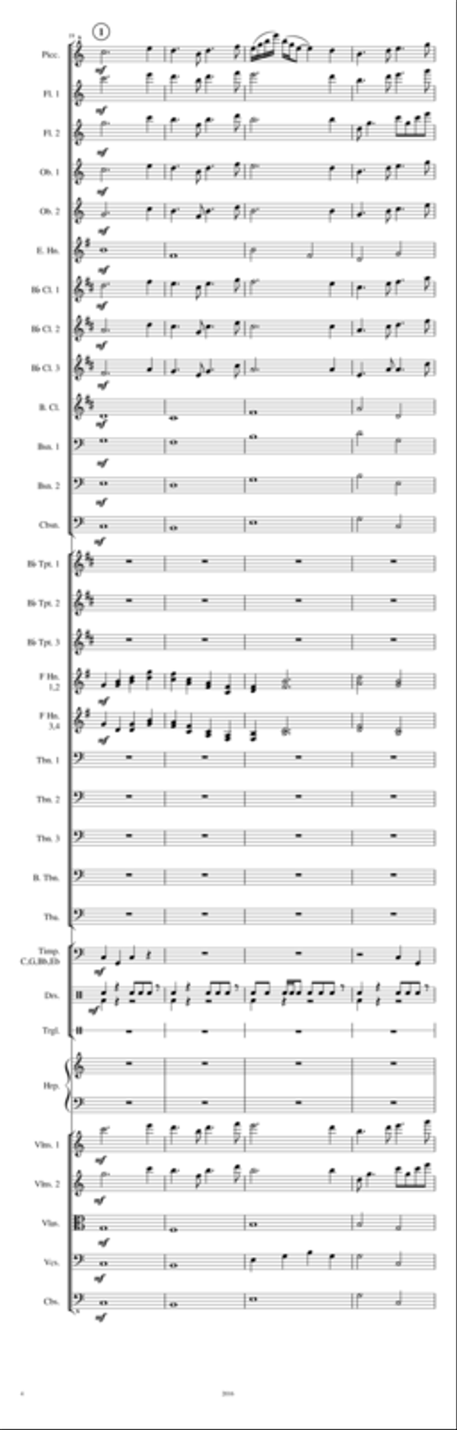 Journey into Carlsbad Caverns Full Orchestra scores gallery preview page 4