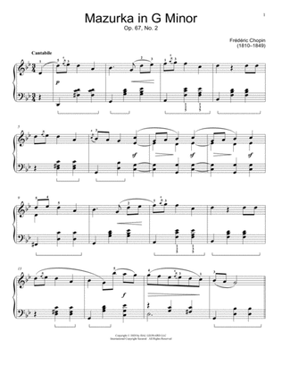 Mazurka, Op. 67, No. 2