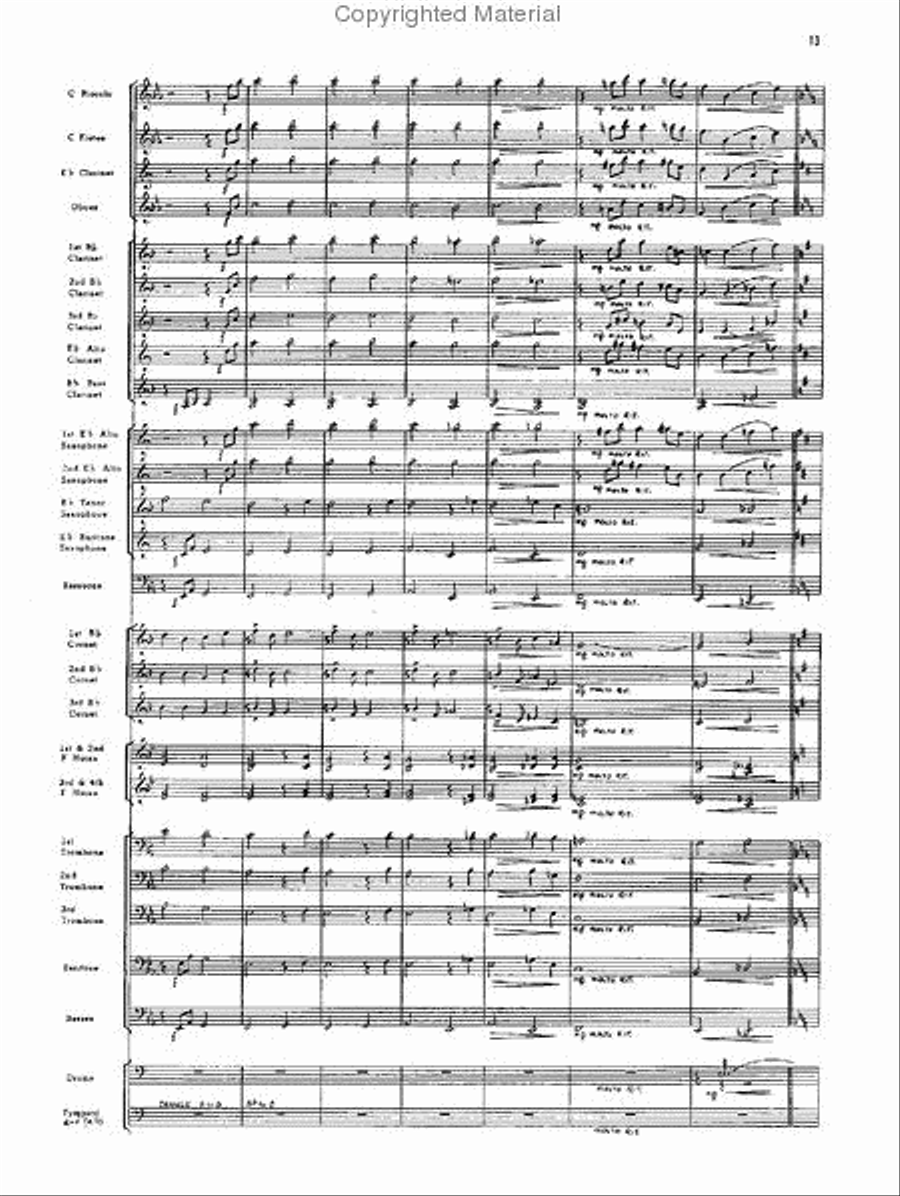 Pageantry Pageantry Concert Band scores gallery preview page 13