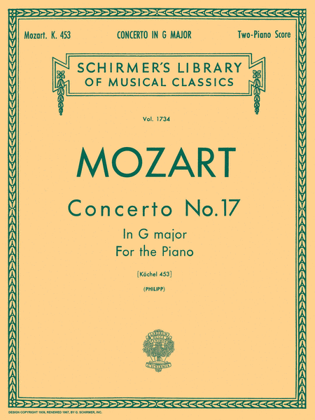 Concerto No. 17 in G, K.453