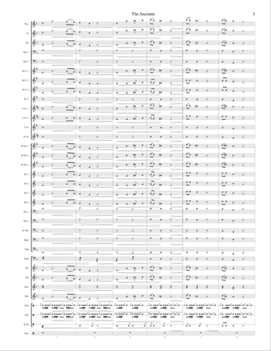 The Ancients Concert Band scores gallery preview page 3