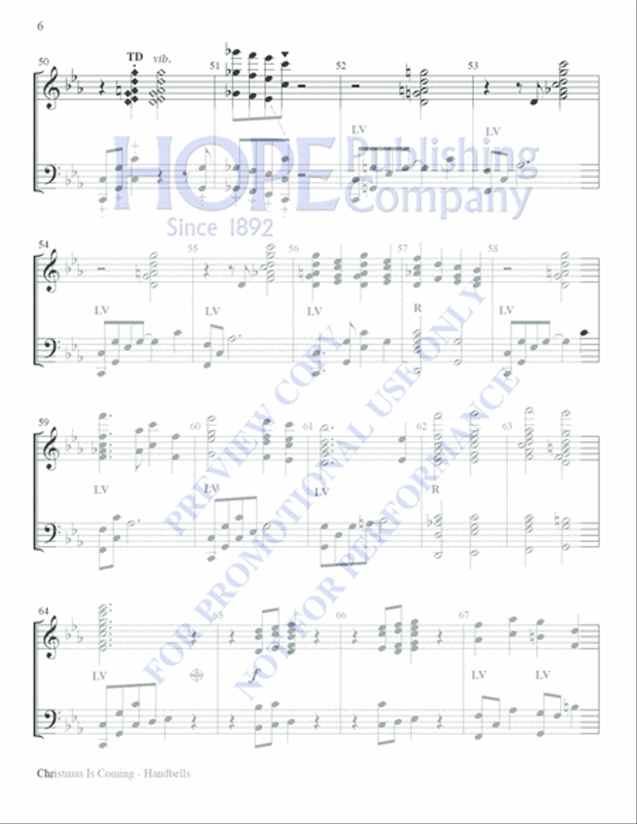 Christmas Is Coming 5-Octaves scores gallery preview page 6