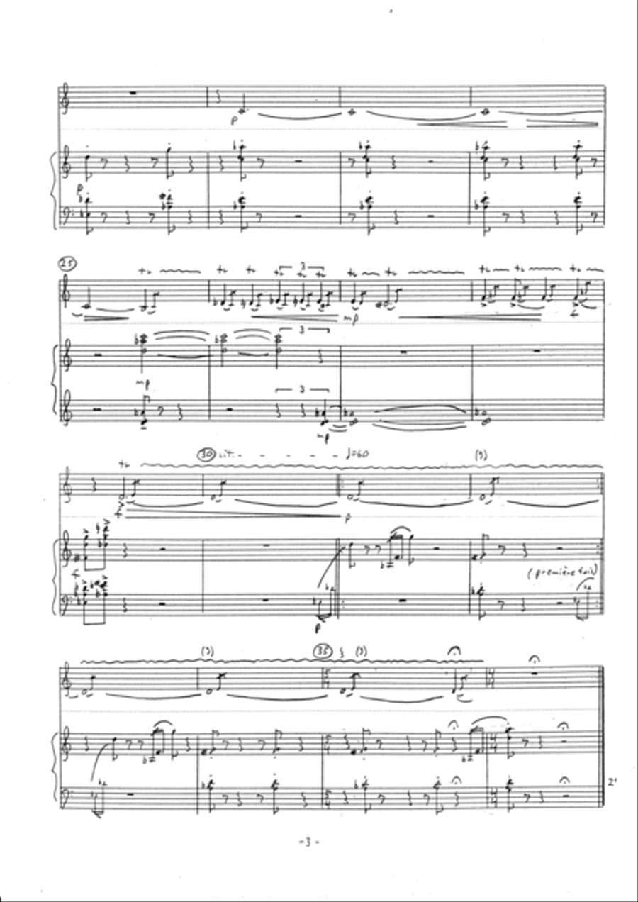Five Haiku for clarinet and piano (a Zen experience) Woodwind Duet scores gallery preview page 5
