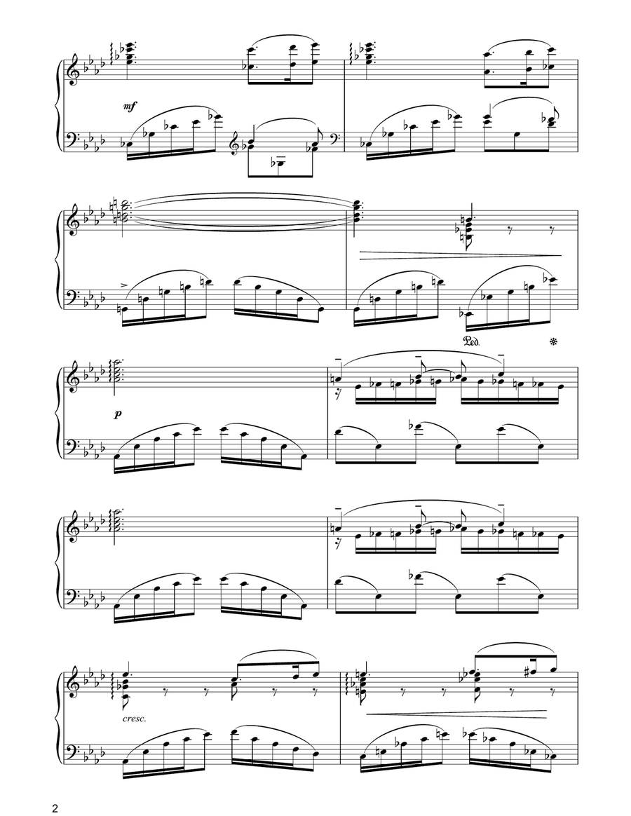 Barcarolle No.4 in Ab Major, Op.44 Piano Solo scores gallery preview page 2