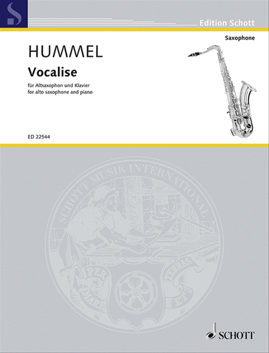 Vocalise Vocalise Alto Saxophone scores gallery preview page 1