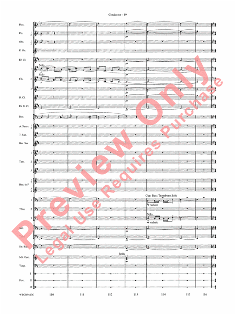 An American in Paris Concert Band scores gallery preview page 21