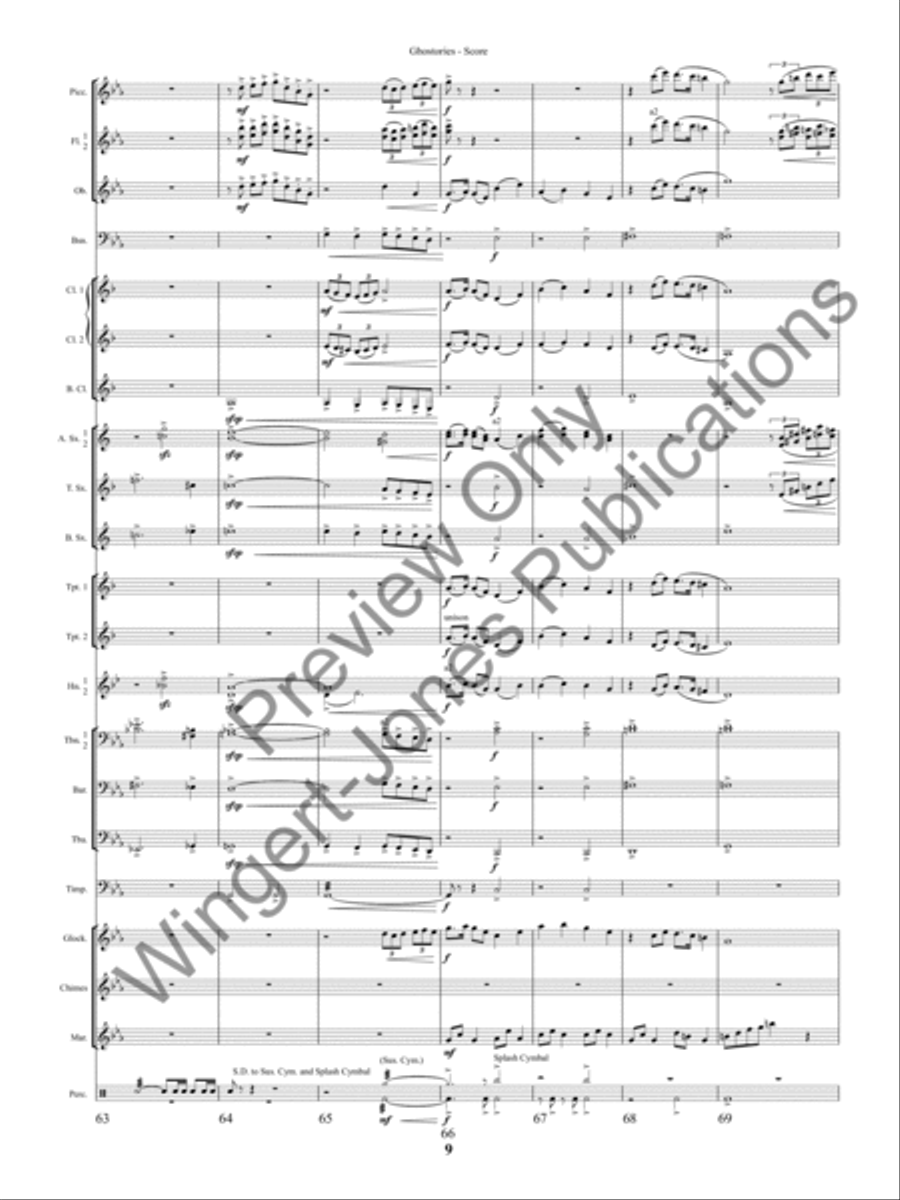 Ghostories (Score) Concert Band scores gallery preview page 12