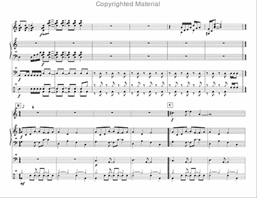 On Verchiel's Wings Percussion Ensemble scores gallery preview page 5