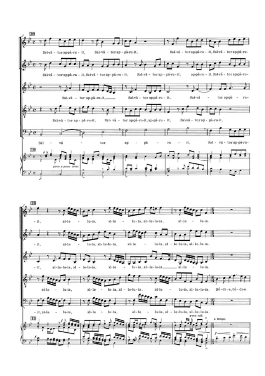 Hodie Christus Natus Est 4-Part scores gallery preview page 2
