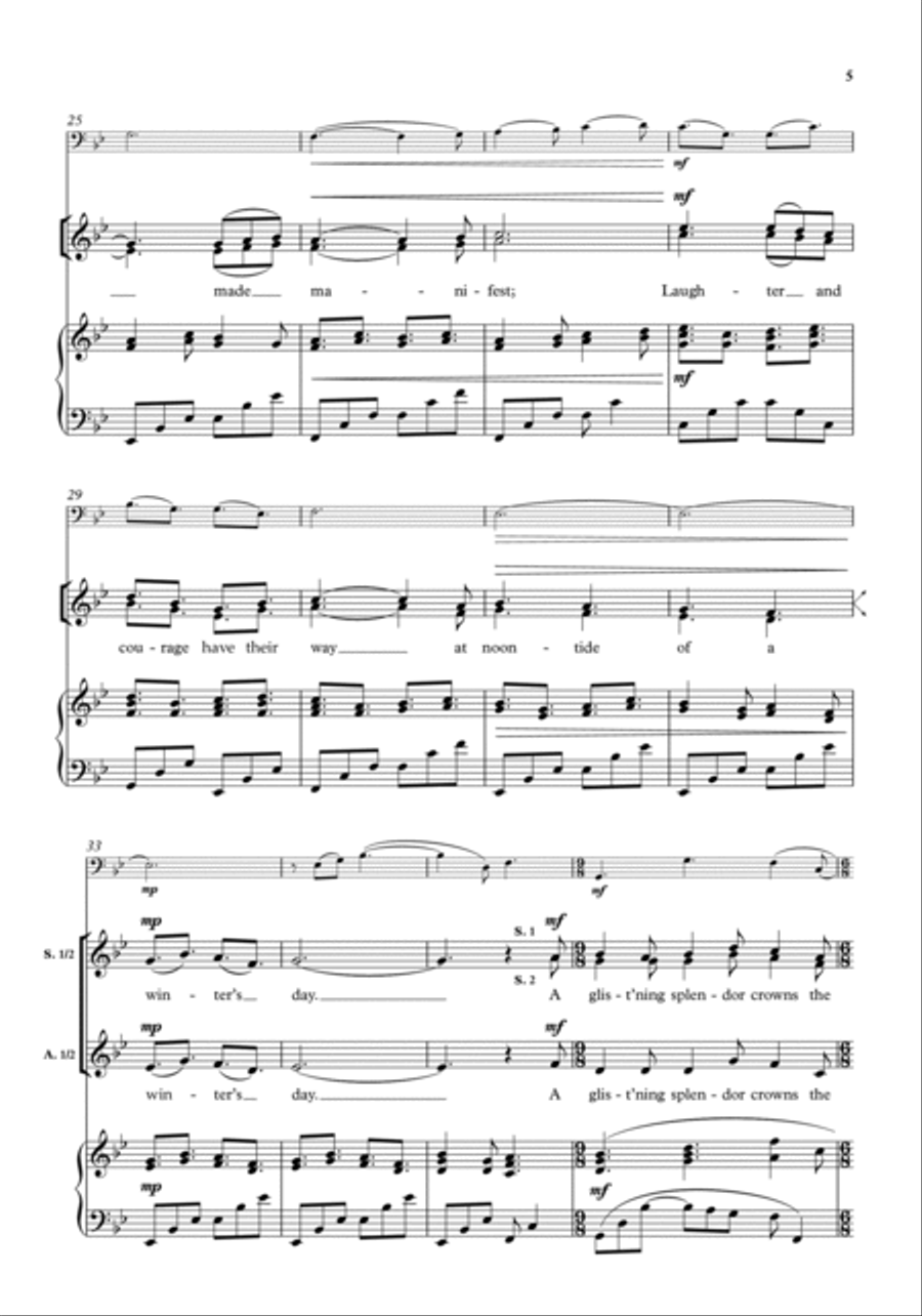 A Winter Day A Winter Day SSAA scores gallery preview page 4