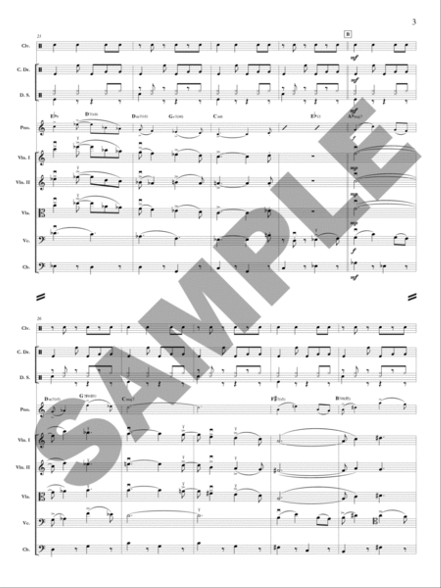 Ayana (Solo Violin, Viola, or Cello) Orchestra scores gallery preview page 4