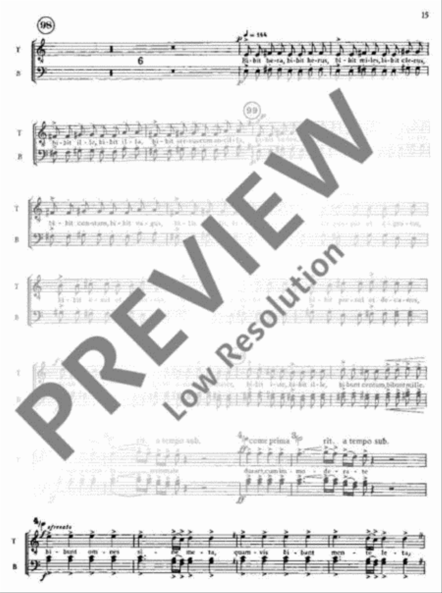 Carmina Burana Part scores gallery preview page 17