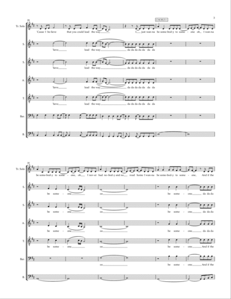 Someone To You Someone To You A Cappella scores gallery preview page 3