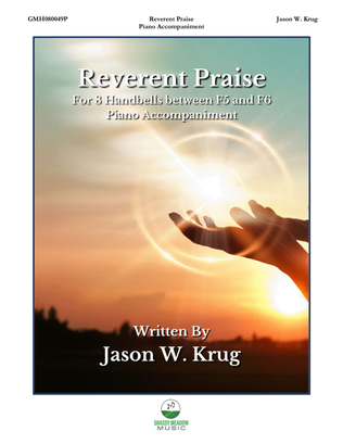 Book cover for Reverent Praise– piano accompaniment to 8 bell version