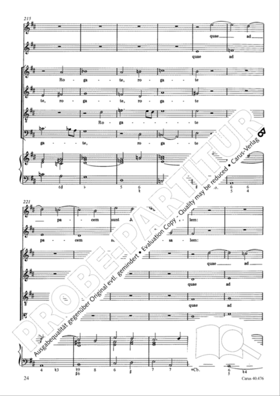 Psalm 121 (Laetatus sum) SA scores gallery preview page 25