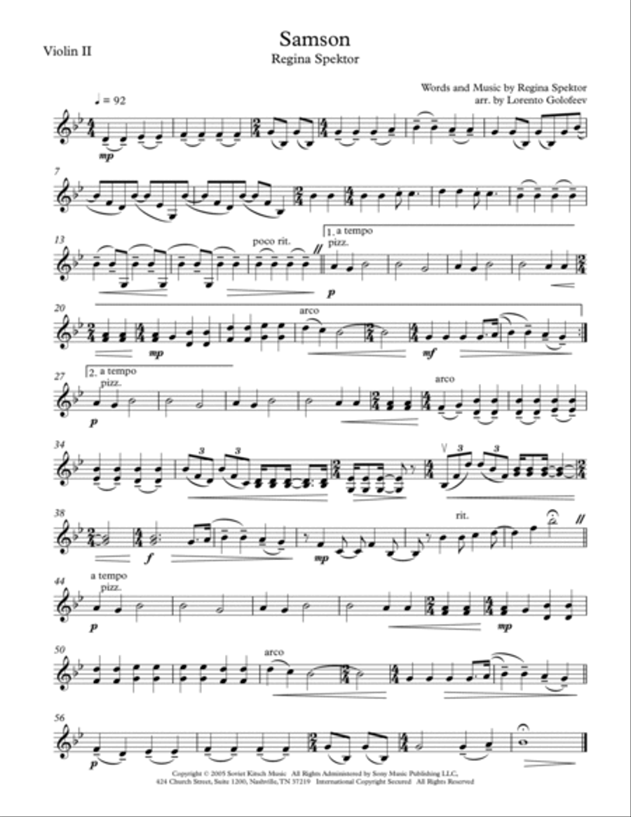Samson String Quartet scores gallery preview page 3