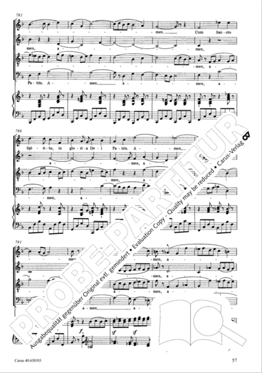 Petite Messe solennelle 4-Part scores gallery preview page 60
