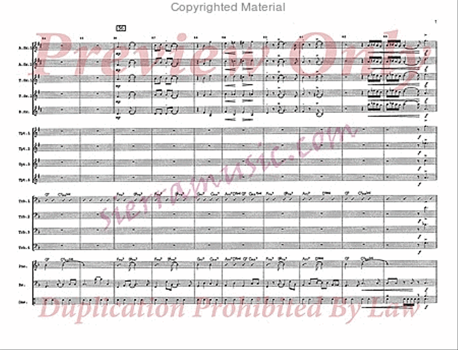 Go, Tell It on The Mountain Jazz Ensemble scores gallery preview page 8