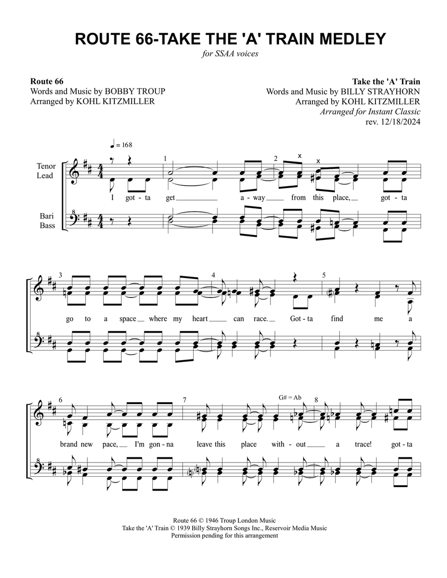 Medley: Route 66 with Take The 