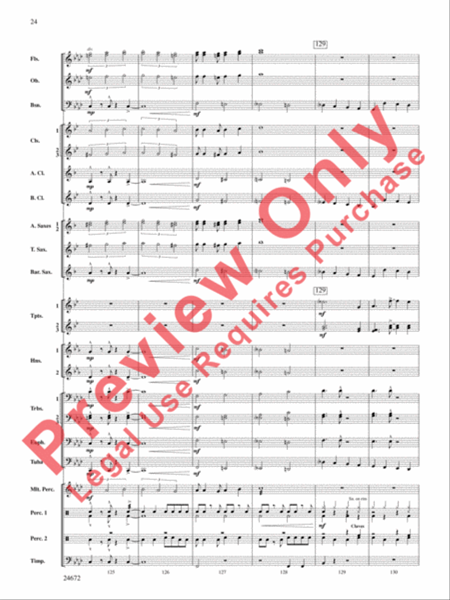 Buenaventura Concert Band scores gallery preview page 25