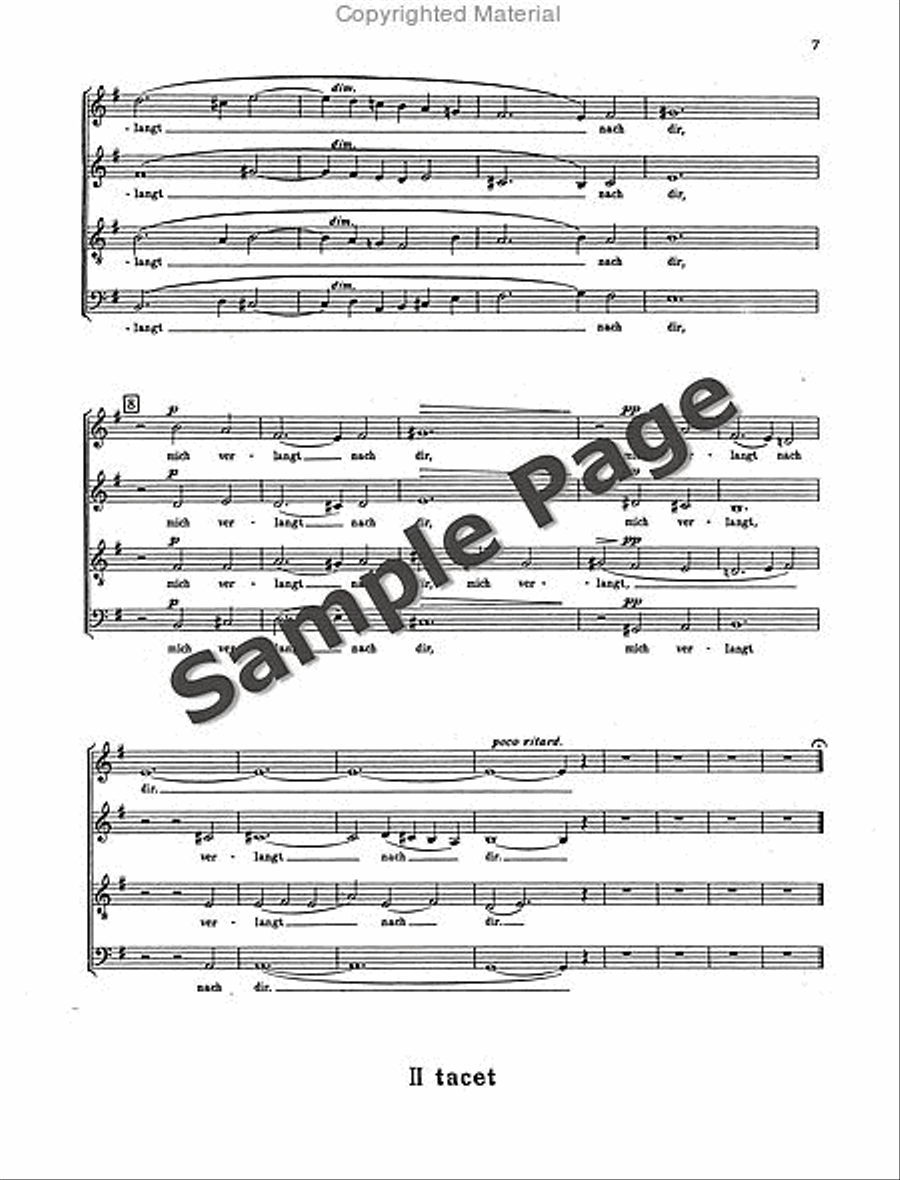 Vom Wesen Und Vergehen Op. 45 4-Part scores gallery preview page 8