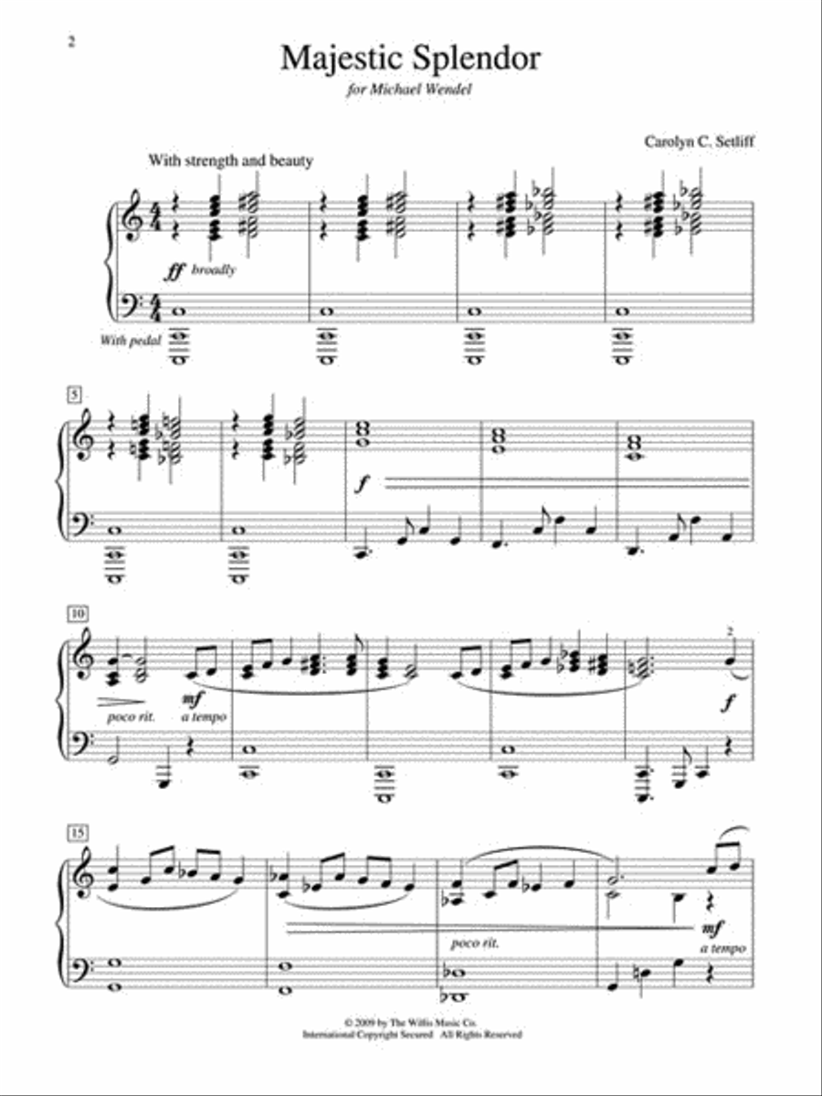Majestic Splendor Majestic Splendor Piano scores gallery preview page 2