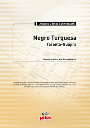 Negro Turquesa. Taranta-Guajira