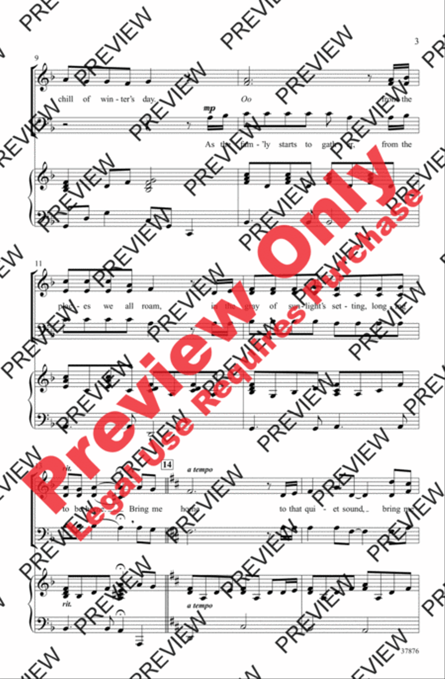Winter, Bring Me Home 3-Part scores gallery preview page 3