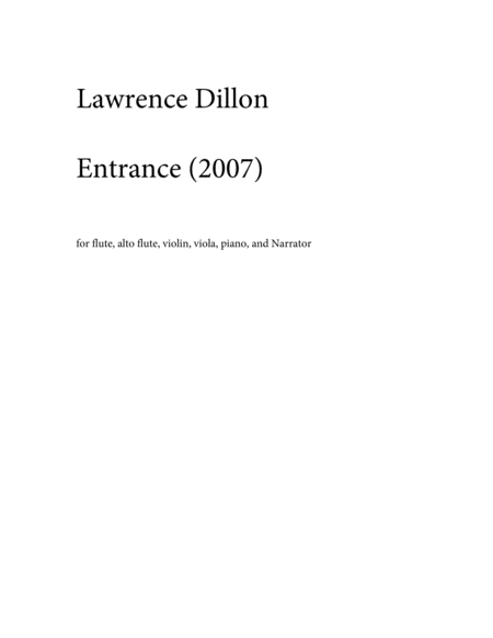 [Dillon] Entrance