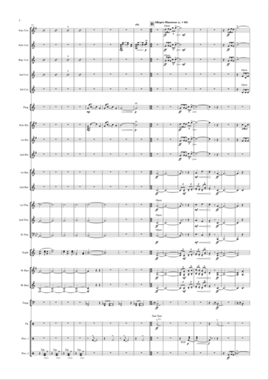 Skye Boat Fantasie Brass Ensemble scores gallery preview page 2