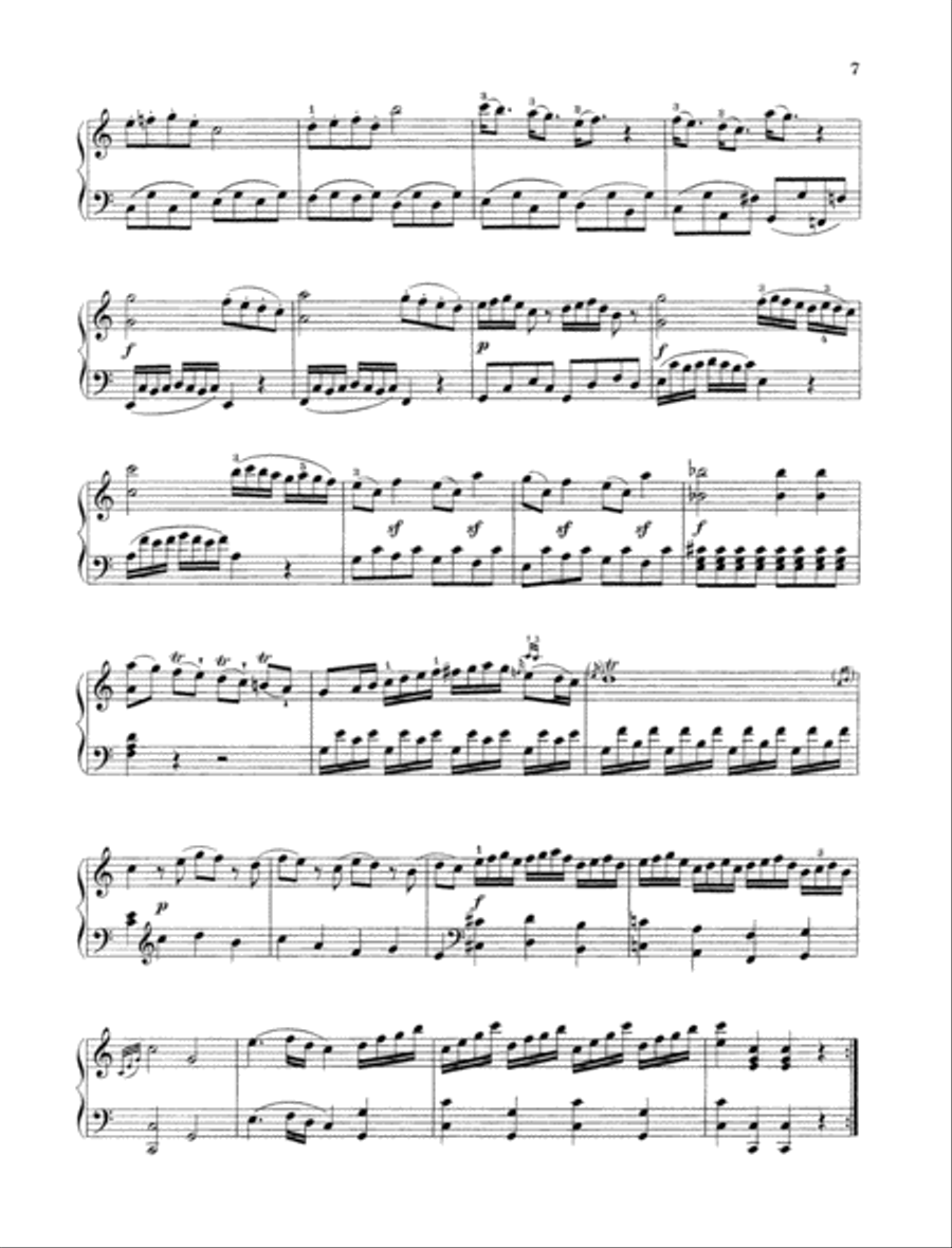 Sonata C major, K. 309 Sonata C major, K. 309 Piano Solo scores gallery preview page 6