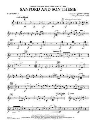 Sanford And Son Theme - Bb Clarinet 2