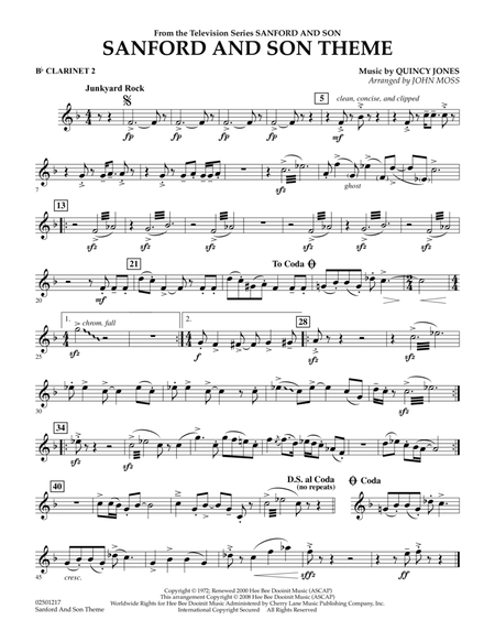 Sanford And Son Theme - Bb Clarinet 2